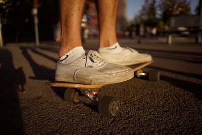 putting vans in the washer